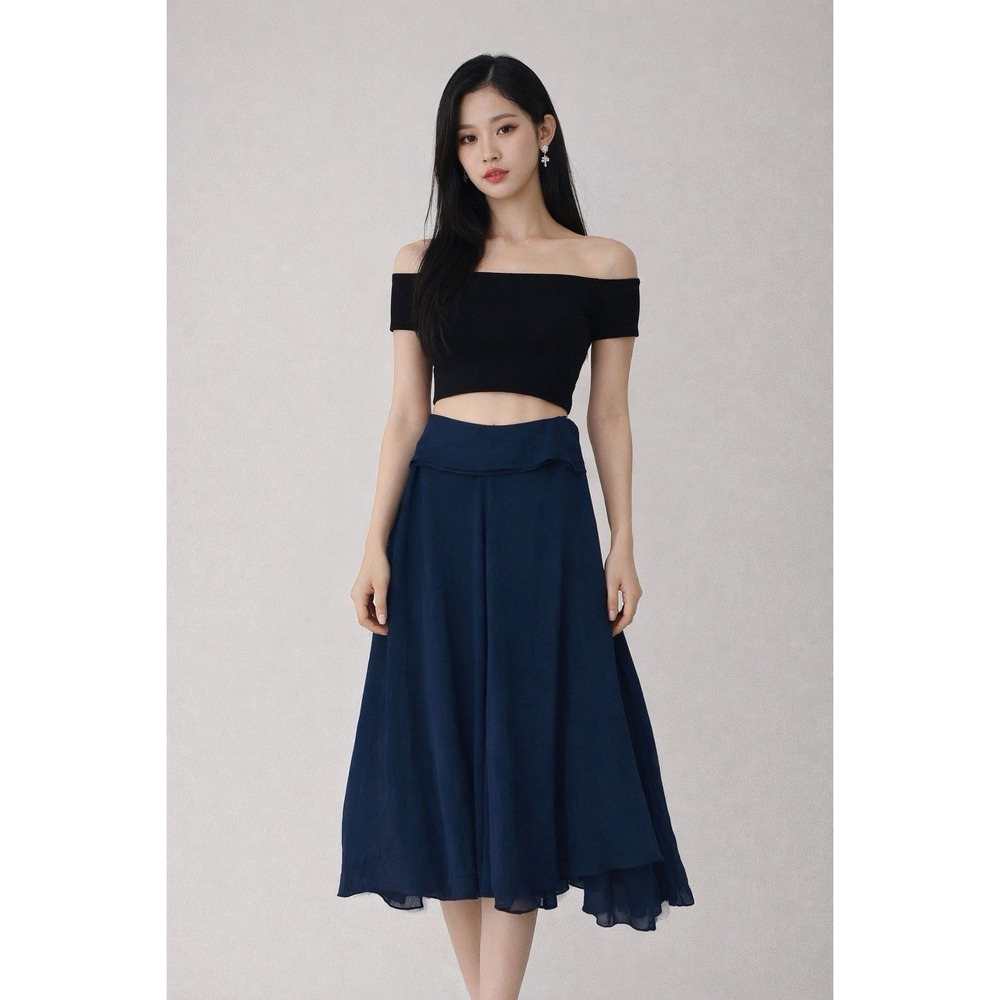 Yohji Yamamoto NOIR‎ Skirt Japanese Mode SZ 2 Asian Glamour  Whimsy Designer